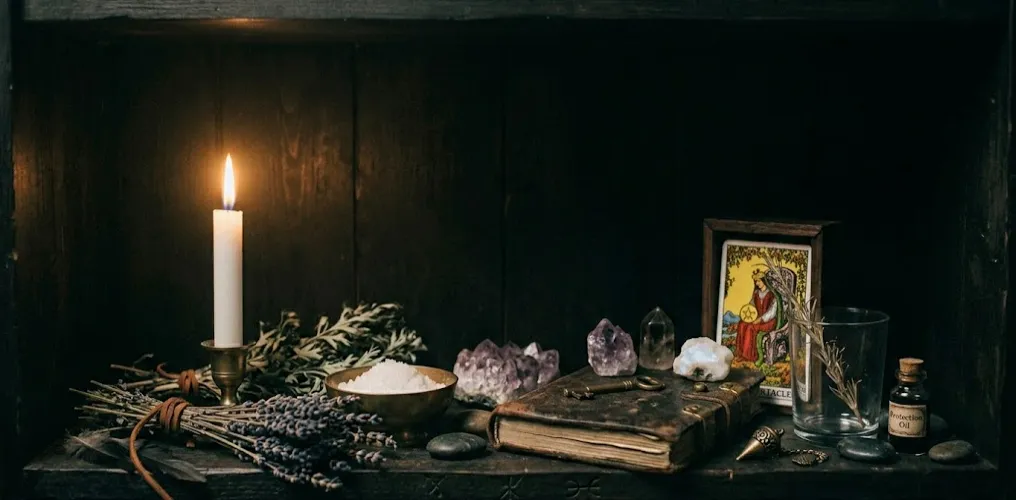 A witchy altar