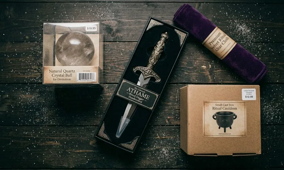A picture of brand new witchy items