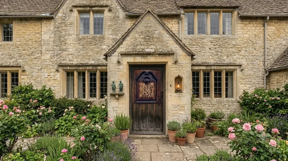 A house with Sator Square